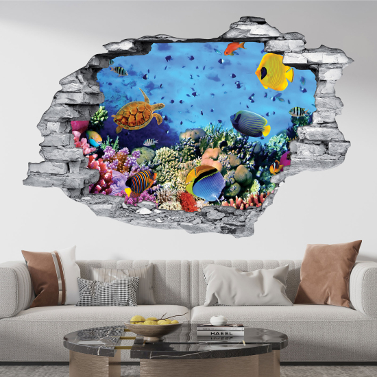 Vinilo Adhesivo trampantojo 3D - Océano
