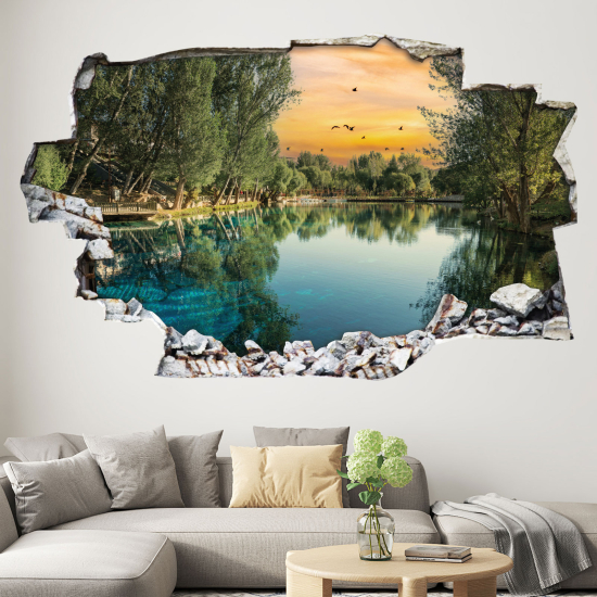 Vinilo Adhesivo trampantojo 3D - Río