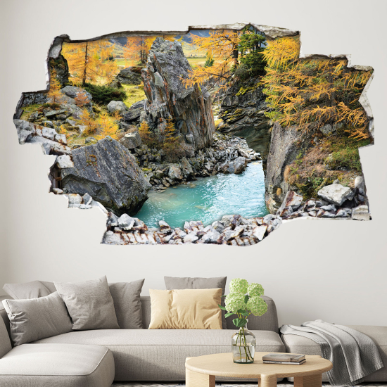 Vinilo Adhesivo trampantojo 3D - Río