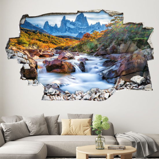 Vinilo Adhesivo trampantojo 3D - Río de Montaña