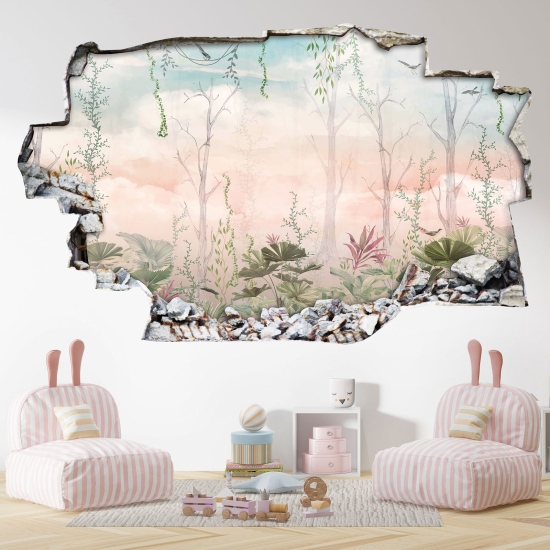 Vinilo Adhesivo trampantojo 3D - Selva Tropical