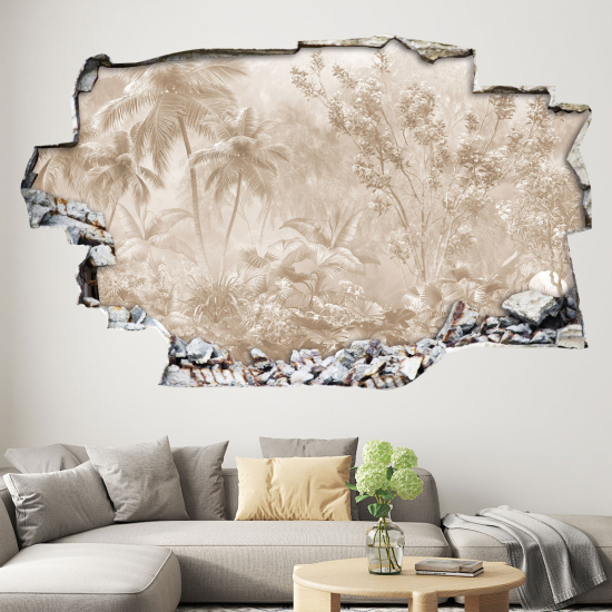 Vinilo Adhesivo trampantojo 3D - Selva Tropical