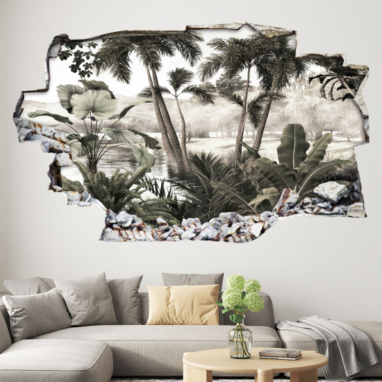 Vinilo Adhesivo trampantojo 3D - Selva Tropical