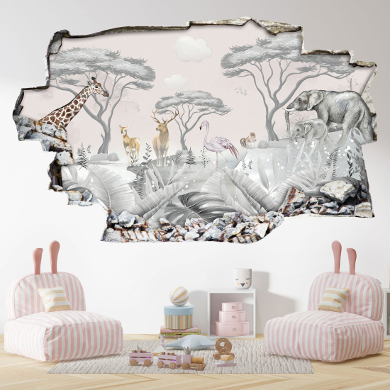 Vinilo Adhesivo trampantojo 3D - Selva Tropical