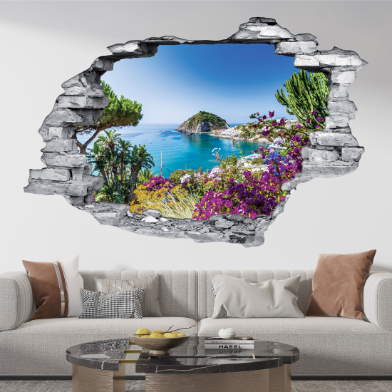 Vinilo Adhesivo trampantojo 3D - Vista al Mar