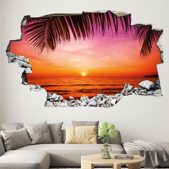 Vinilo Adhesivo trampantojo 3D - Vista al Mar