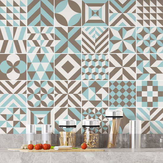 Vinilo Adhesivos decorativos para azulejos - Baldosas de cemento