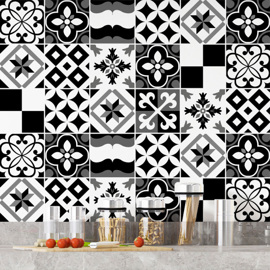 Vinilo Adhesivos decorativos para azulejos - Baldosas de cemento