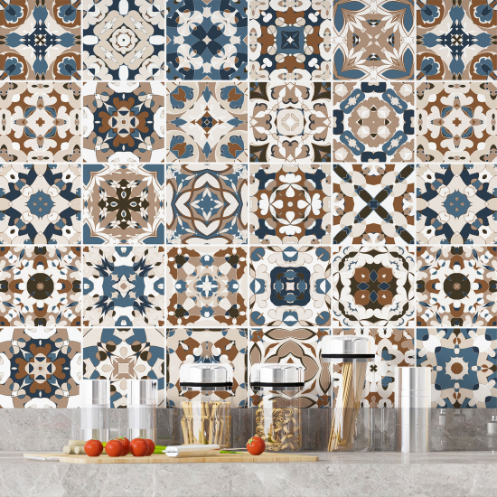 Vinilo Adhesivos decorativos para azulejos - Baldosas de cemento