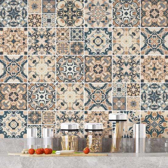 Vinilo Adhesivos decorativos para azulejos - Baldosas de cemento