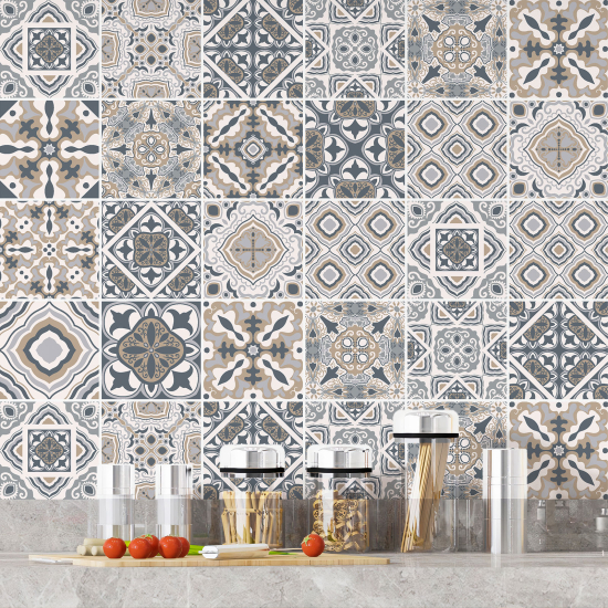Vinilo Adhesivos decorativos para azulejos - Baldosas de cemento
