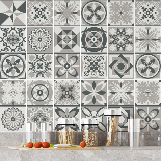 Vinilo Adhesivos decorativos para azulejos - Baldosas de cemento