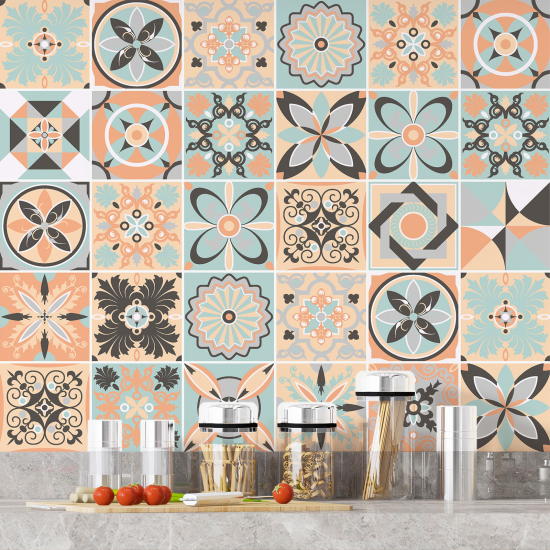 Vinilo Adhesivos decorativos para azulejos - Baldosas de cemento
