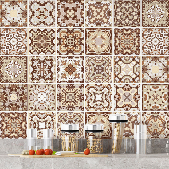 Vinilo Adhesivos decorativos para azulejos - Baldosas de cemento