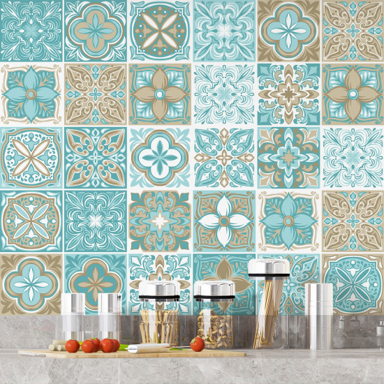 Vinilo Adhesivos decorativos para azulejos - Baldosas de cemento