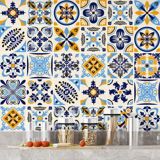 Vinilo Adhesivos decorativos para azulejos - Baldosas de cemento