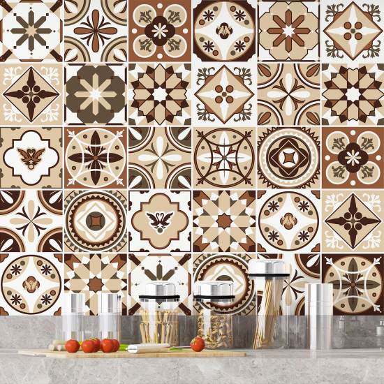 Vinilo Adhesivos decorativos para azulejos - Baldosas de cemento