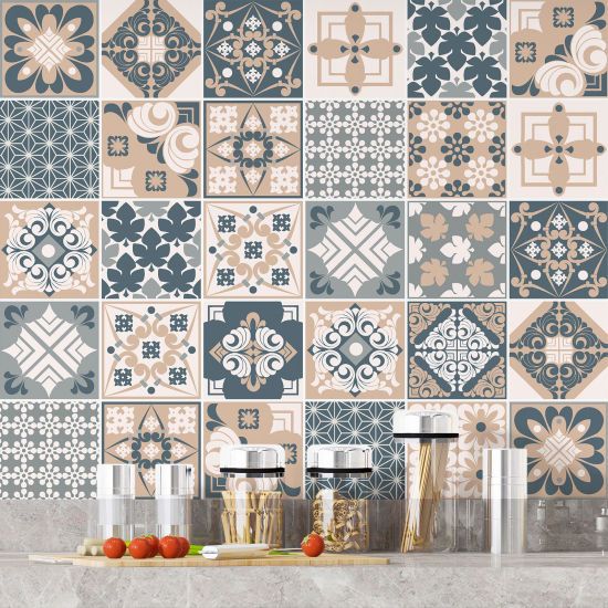 Vinilo Adhesivos decorativos para azulejos - Baldosas de cemento