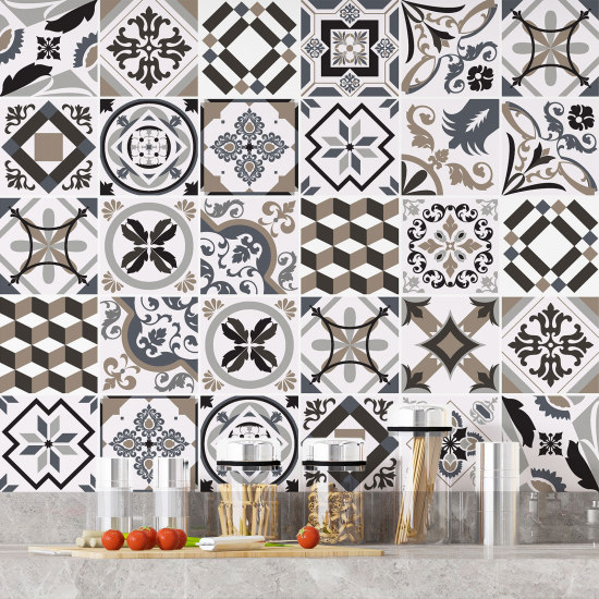 Vinilo Adhesivos decorativos para azulejos - Baldosas de cemento
