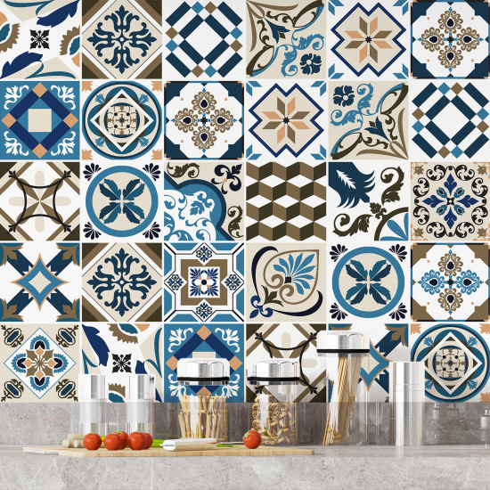 Vinilo Adhesivos decorativos para azulejos - Baldosas de cemento