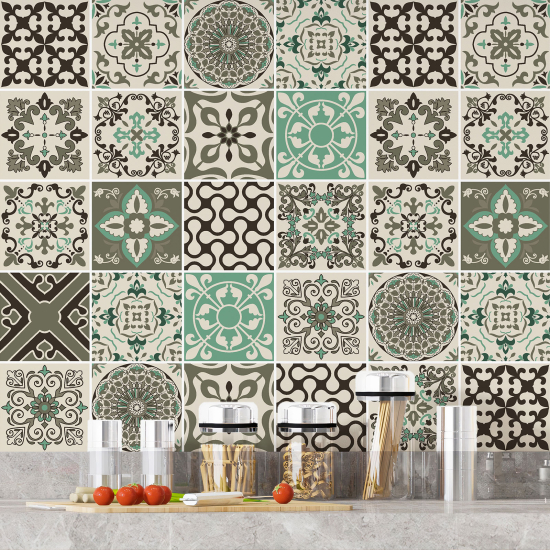 Vinilo Adhesivos decorativos para azulejos - Baldosas de cemento
