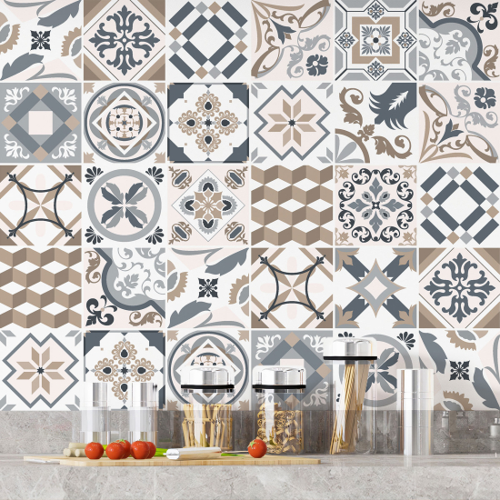 Vinilo Adhesivos decorativos para azulejos - Baldosas de cemento