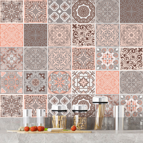 Vinilo Adhesivos decorativos para azulejos - Baldosas de cemento