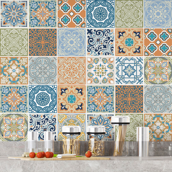 Vinilo Adhesivos decorativos para azulejos - Baldosas de cemento