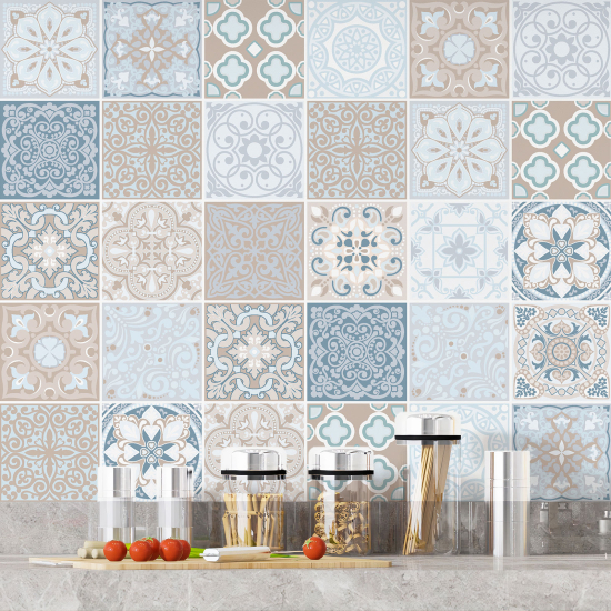 Vinilo Adhesivos decorativos para azulejos - Baldosas de cemento