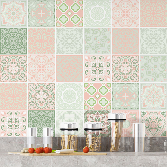 Vinilo Adhesivos decorativos para azulejos - Baldosas de cemento