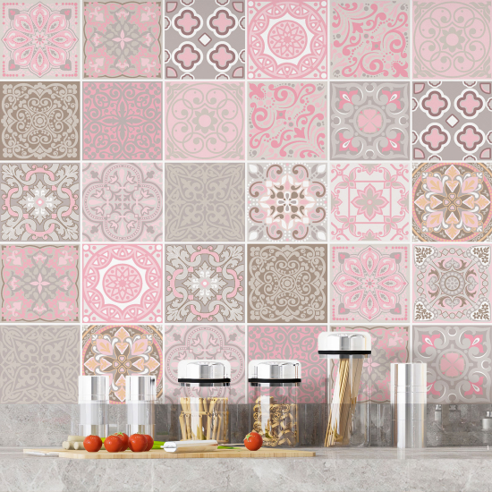 Vinilo Adhesivos decorativos para azulejos - Baldosas de cemento