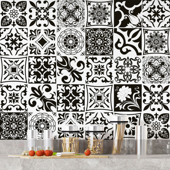 Vinilo Adhesivos decorativos para azulejos - Baldosas de cemento