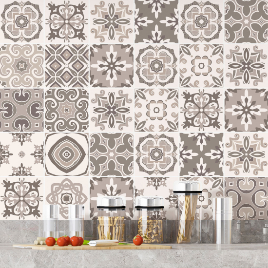 Vinilo Adhesivos decorativos para azulejos - Baldosas de cemento