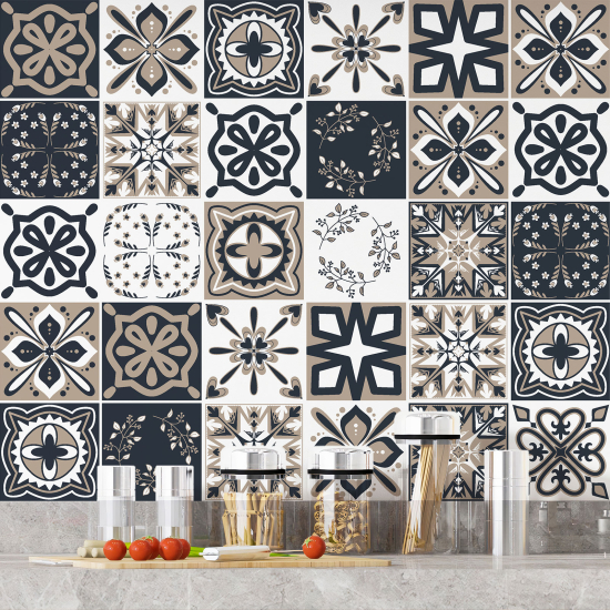 Vinilo Adhesivos decorativos para azulejos - Baldosas de cemento