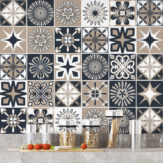 Vinilo Adhesivos decorativos para azulejos - Baldosas de cemento