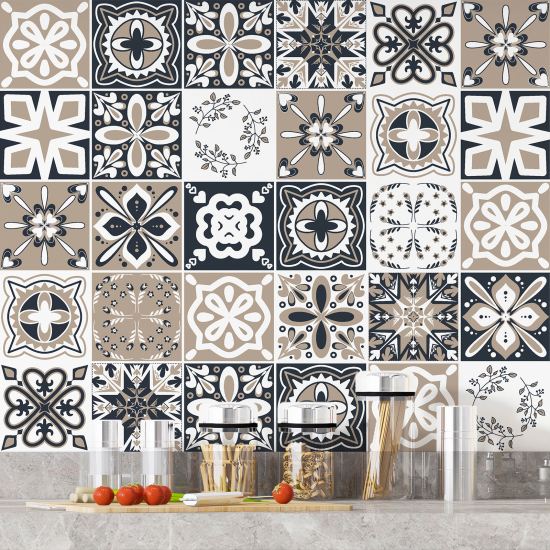 Vinilo Adhesivos decorativos para azulejos - Baldosas de cemento