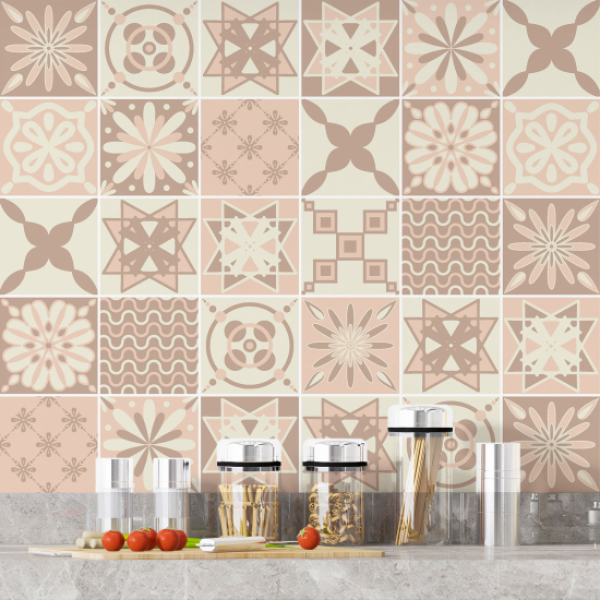 Vinilo Adhesivos decorativos para azulejos - Baldosas de cemento