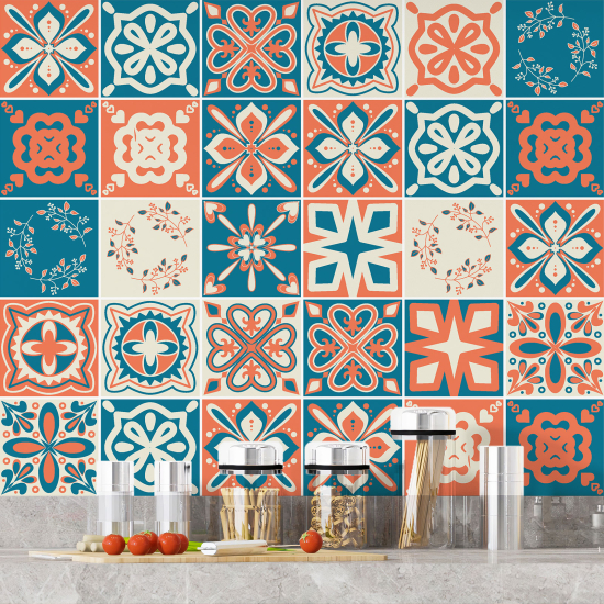 Vinilo Adhesivos decorativos para azulejos - Baldosas de cemento