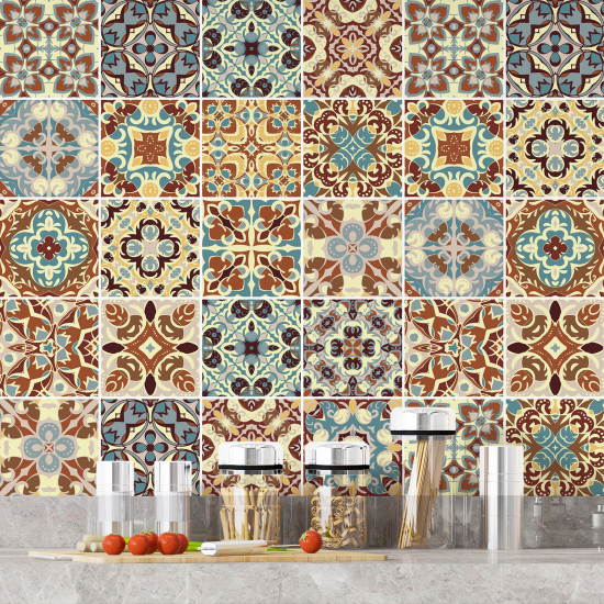 Vinilo Adhesivos decorativos para azulejos - Baldosas de cemento