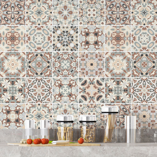 Vinilo Adhesivos decorativos para azulejos - Baldosas de cemento
