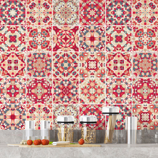Vinilo Adhesivos decorativos para azulejos - Baldosas de cemento
