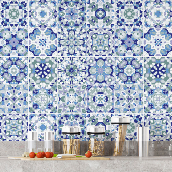 Vinilo Adhesivos decorativos para azulejos - Baldosas de cemento