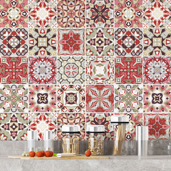 Vinilo Adhesivos decorativos para azulejos - Baldosas de cemento