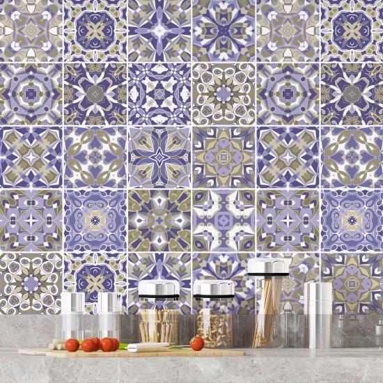 Vinilo Adhesivos decorativos para azulejos - Baldosas de cemento