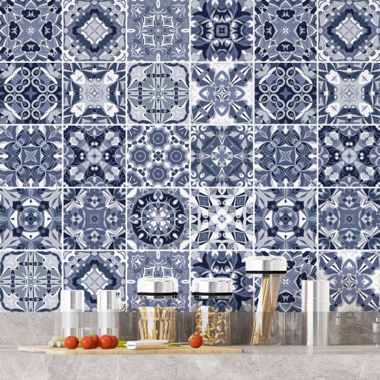 Vinilo Adhesivos decorativos para azulejos - Baldosas de cemento